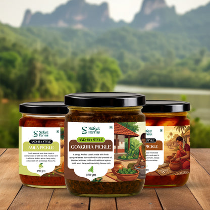 Andhra Veg Pickle Combo