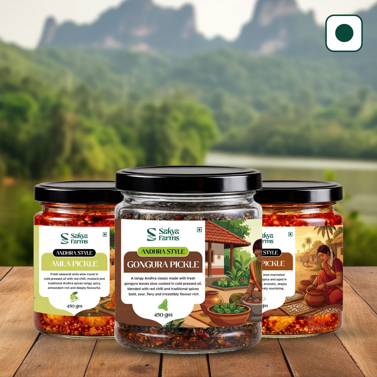 Andhra Veg Pickle Combo